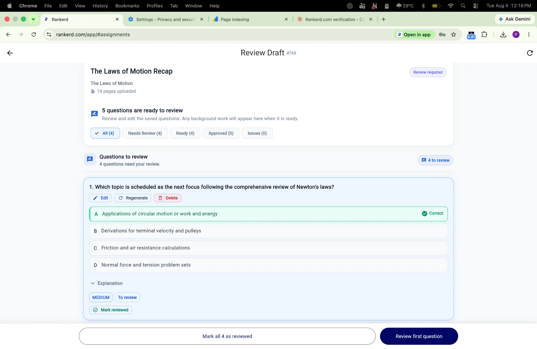 Assignment generated from teaching material